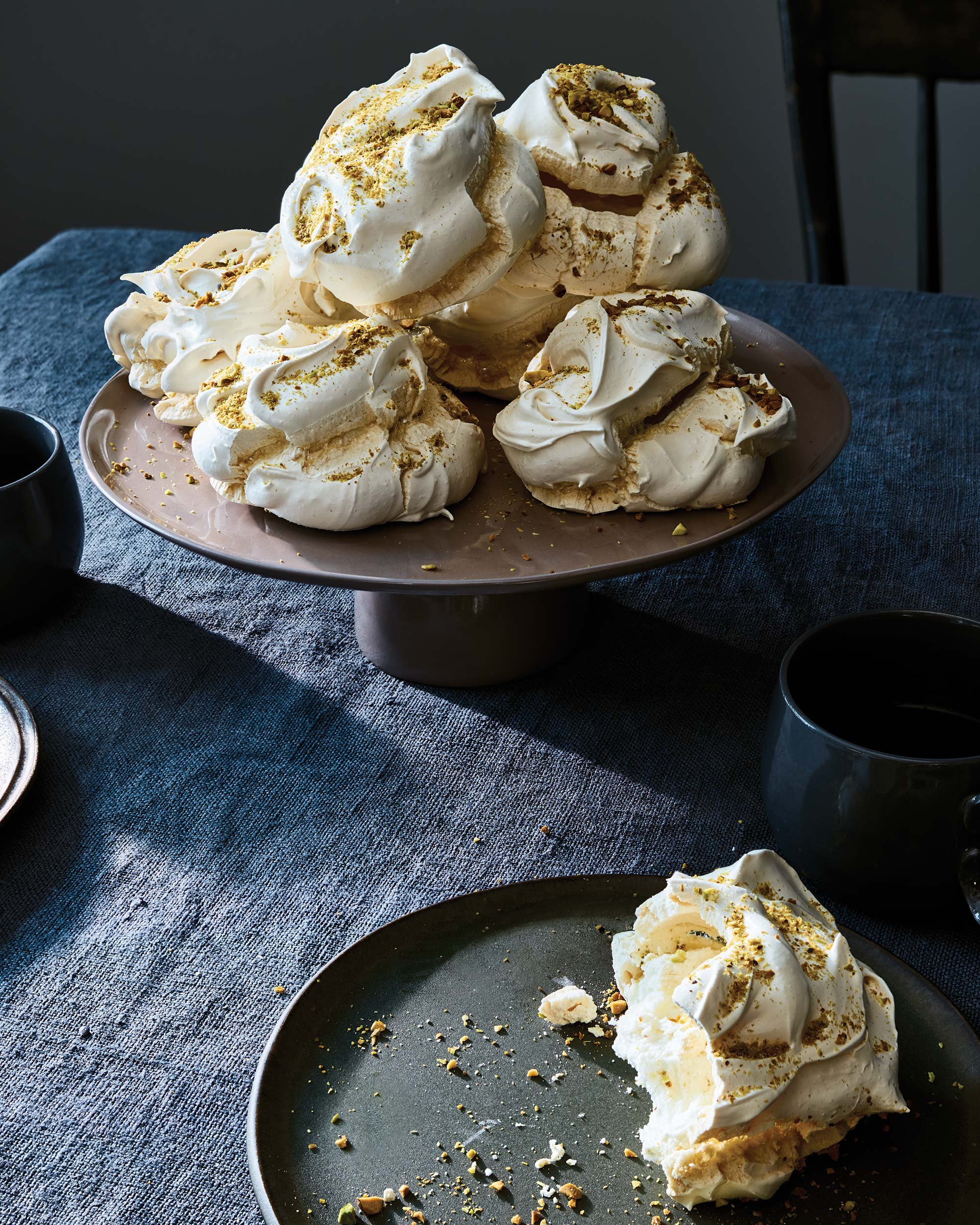 Pistachio and Rose Water Meringues Penguin Random House Canada
