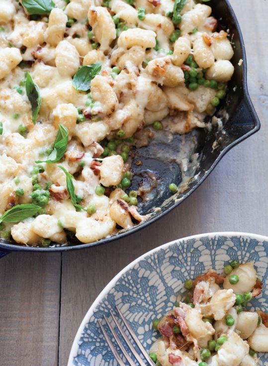 Skillet Gnocchi with Bacon and Peas Penguin Random House Canada