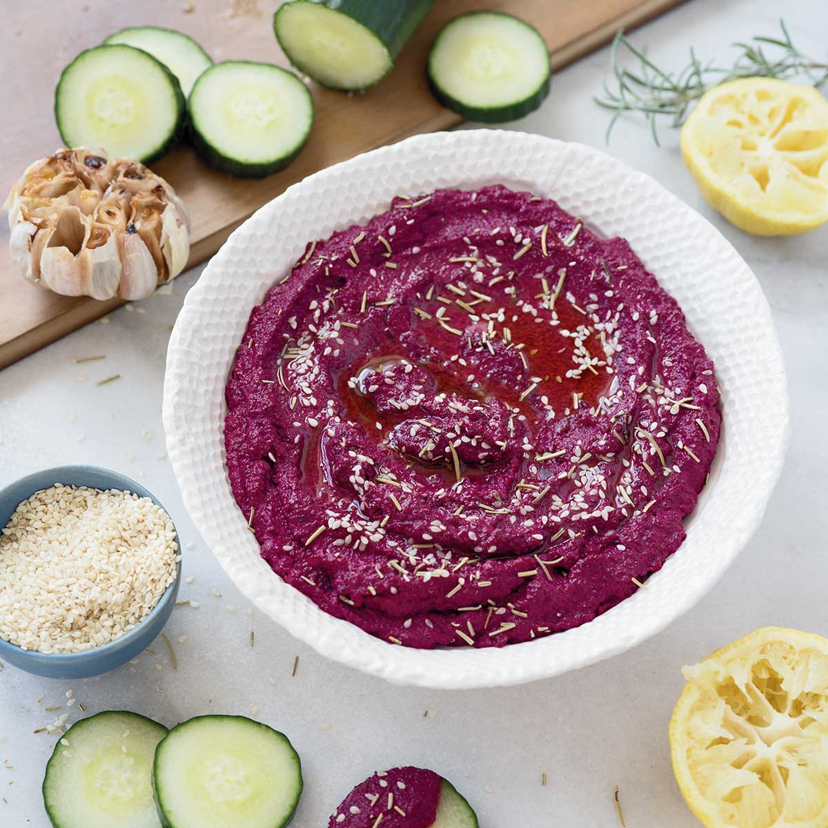 Roasted Beet and Garlic Dip Penguin Random House Canada
